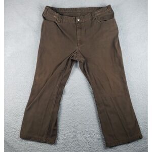 Duluth Trading Co Pants Mens 48x30 (43x29) Brown Canvas Workwear